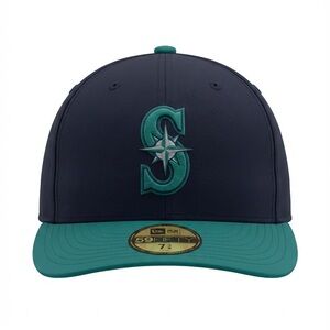 New Era Seattle Mariners Navy and Teal 59FIFTY Fitted Hat